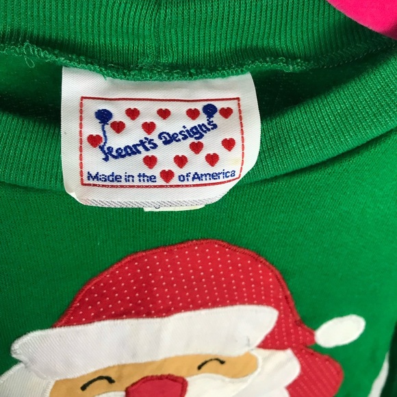 Vintage 80s unisex Santa sweatshirt size 5 - Picture 2 of 6